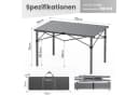 HOMECALL Klapptisch Campingtisch Grau Aluminium Bild 1