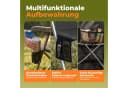 HOMECALL Klappstuhl Campingstuhl 72 cm Hochlehner Schwarz Bild 3