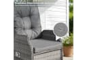 HOMECALL Rattan Gartensessel mit verstellbarer Rückenlehne und Kissen Bild 1