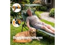 HOMECALL Gartenliege mit Sonnendach klappbar Moosgrün Bild 3