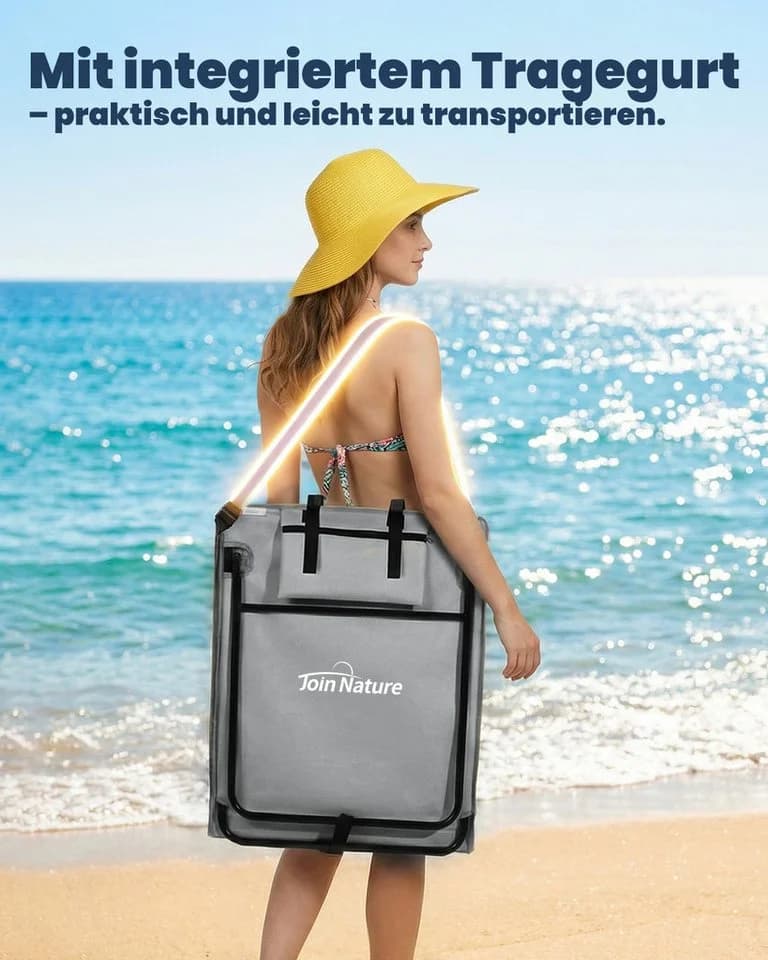 HOMECALL Klappbare Strandmatte Beige Oxford-Gewebe - Bild 5