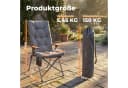 HOMECALL Campingstuhl Klapptisch-Set mit 2 Stühlen Grau Bild 1