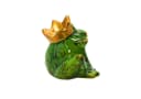 Dekohelden24 Deko-Frosch mit goldener Krone Keramik Gartenfigur Bild 4
