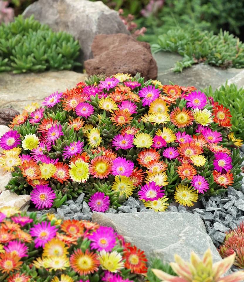 BALDUR Garten Bodendecker Winterharte Eisblumen Summer Mix 6 St.
