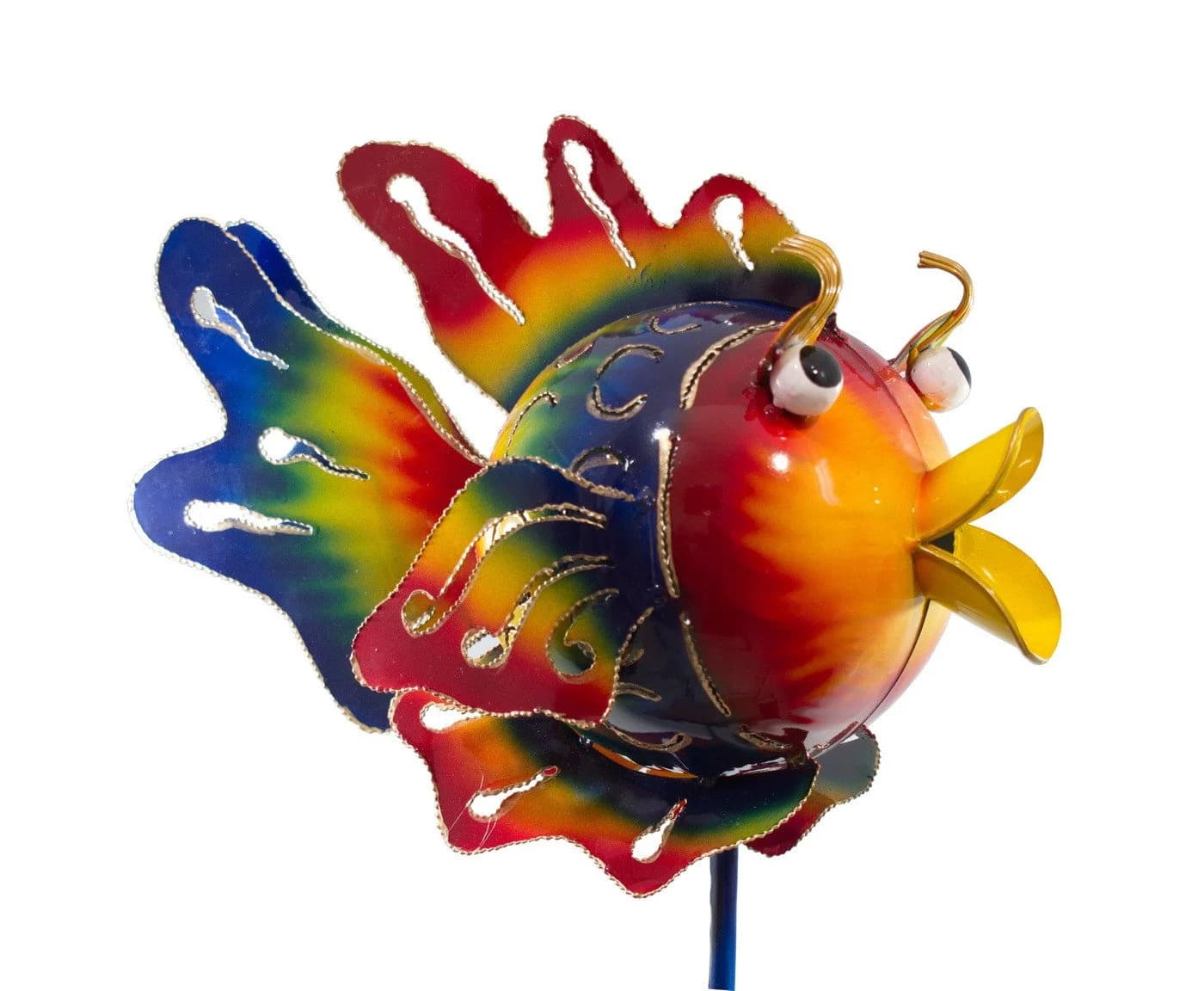 Kaufhaus le petit Gartenstecker Teelichthalter Metall Fisch Figur - Bild 2