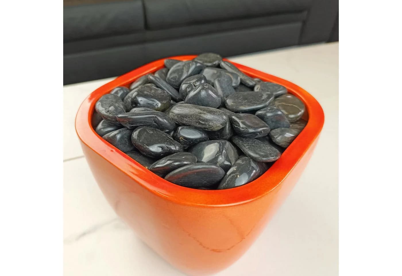 INTERGARDEN Zierkies Dekosteine schwarz poliert 5 kg, Kieselsteine Garten 2-3 cm - Bild 5