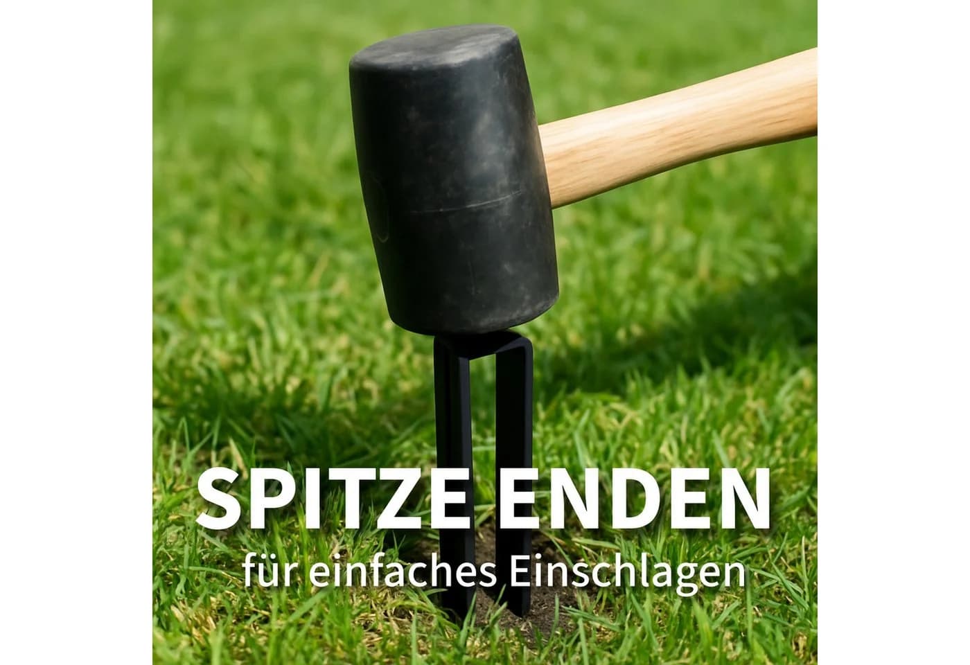 INTERGARDEN Bodenanker für Rosenbogen 4 Stück Schwarz Metall - Bild 3