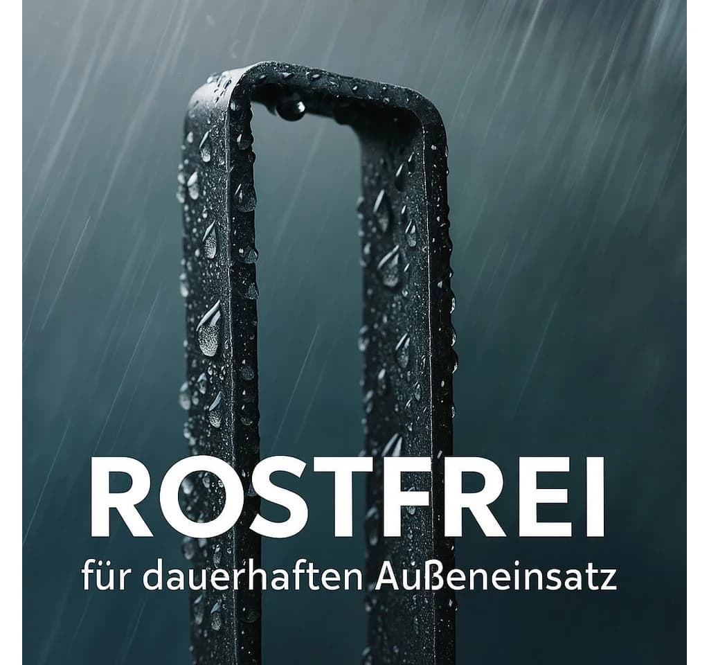 INTERGARDEN Bodenanker für Rosenbogen 4 Stück Schwarz Metall - Bild 4