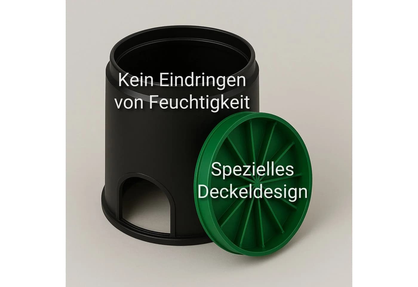 INTERGARDEN Bewässerungsventilbox Bodeneinbaudose Schwarz/Grün