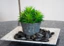 INTERGARDEN Zierkies schwarz poliert 20 kg, Kieselsteine 3-5 cm Bild 5