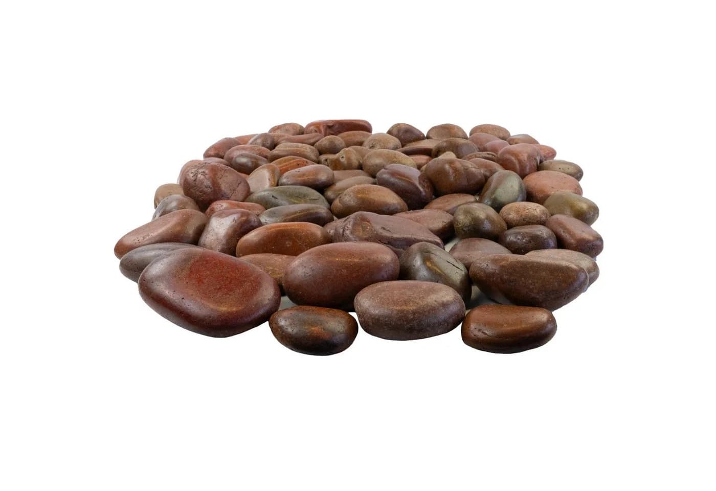 INTERGARDEN Zierkies Dekosteine rot poliert 20 kg, Kieselsteine Garten 5-8 cm - Bild 2