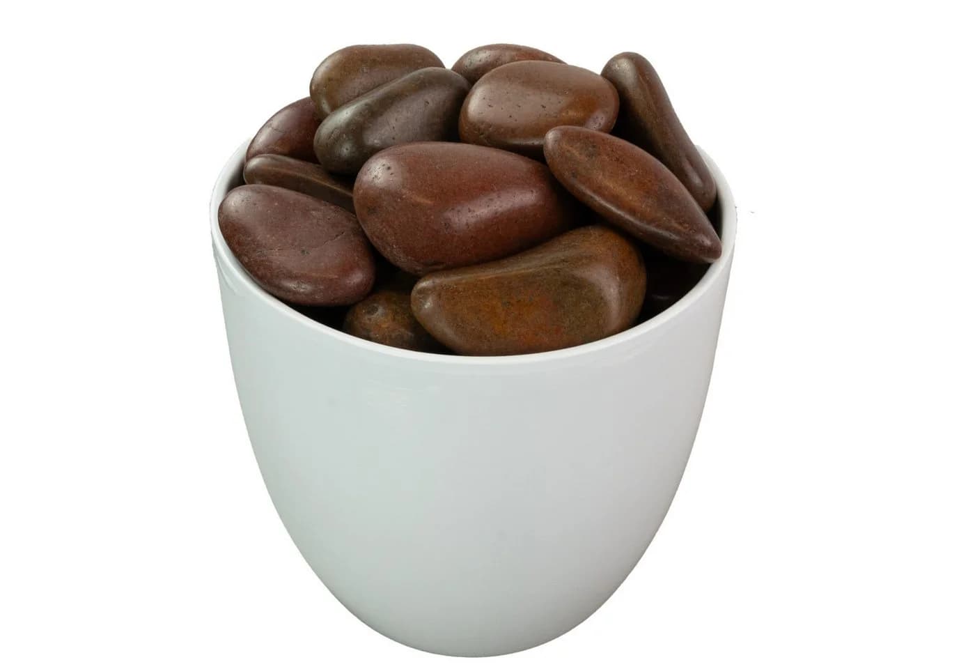 INTERGARDEN Zierkies Dekosteine rot poliert 20 kg, Kieselsteine Garten 5-8 cm - Bild 5