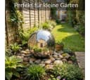 INTERGARDEN Edelstahl-Kugelbrunnen 20 cm Glänzend Bild 1