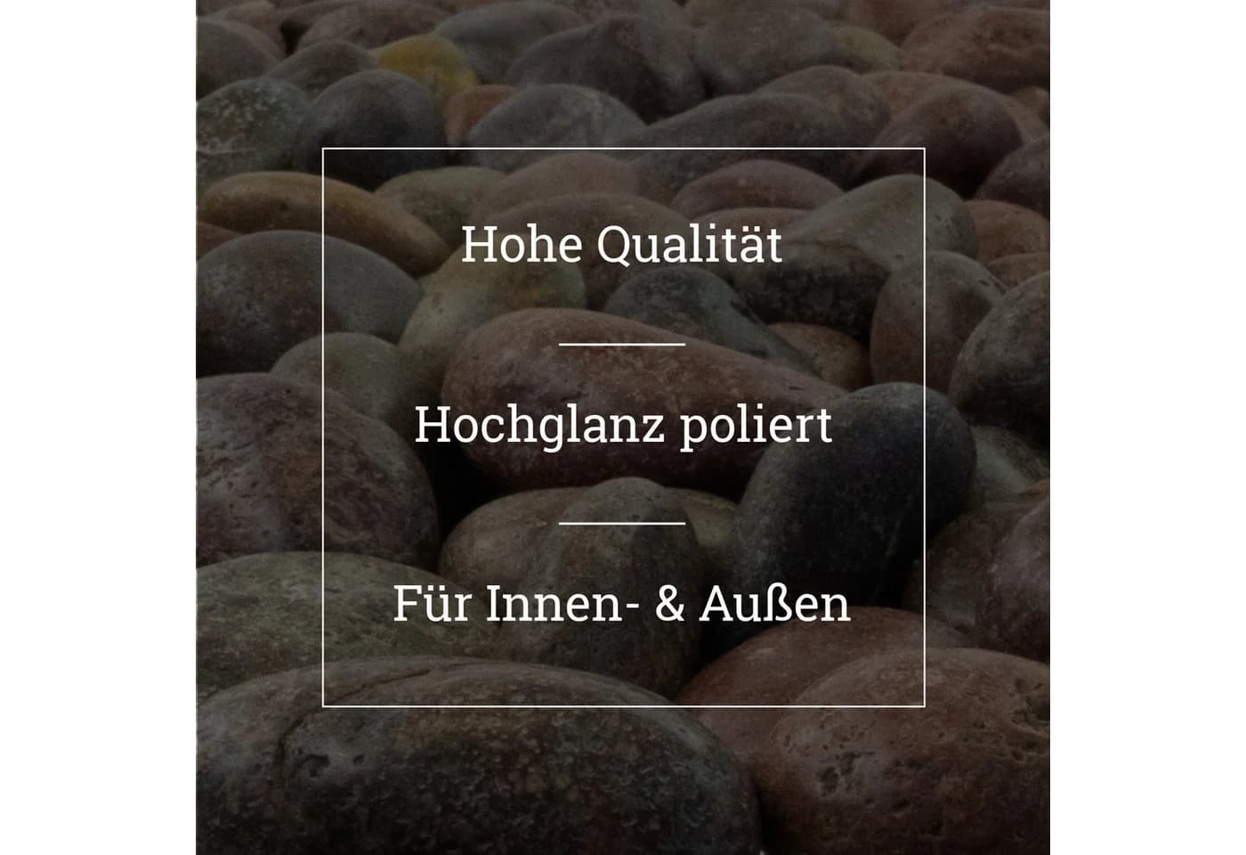 INTERGARDEN Zierkies Dekosteine rot poliert 10 kg, Kieselsteine Garten 2-3 cm - Bild 5
