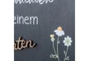 Levandeo® Schiefertafel Garten "Willkommen" mit Blumenmotiv Bild 3
