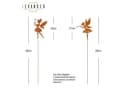 Levandeo® Gartenstecker 2er Set Elfe Rostdeko Metall Bild 1