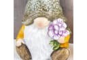 Levandeo® Gartenzwerg 2er Set Wichtel Kunstharz Gelb/Grün/Weiß Bild 5