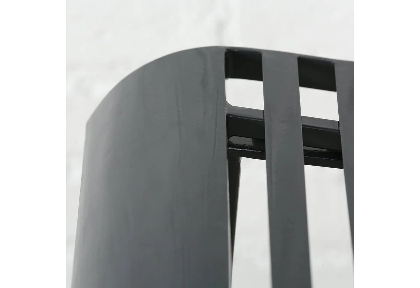 Levandeo® Gartenbank Metall Schwarz mit Schriftzug Lieblingsplatz - Bild 5