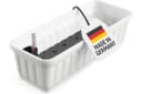 ALPFA Balkonkasten 60 cm Weiß mit Wasserspeicher Bild 2