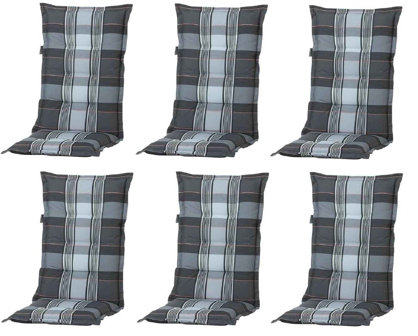 Madison Hochlehnerauflage 6er Set Grau UV-beständig - Bild 2
