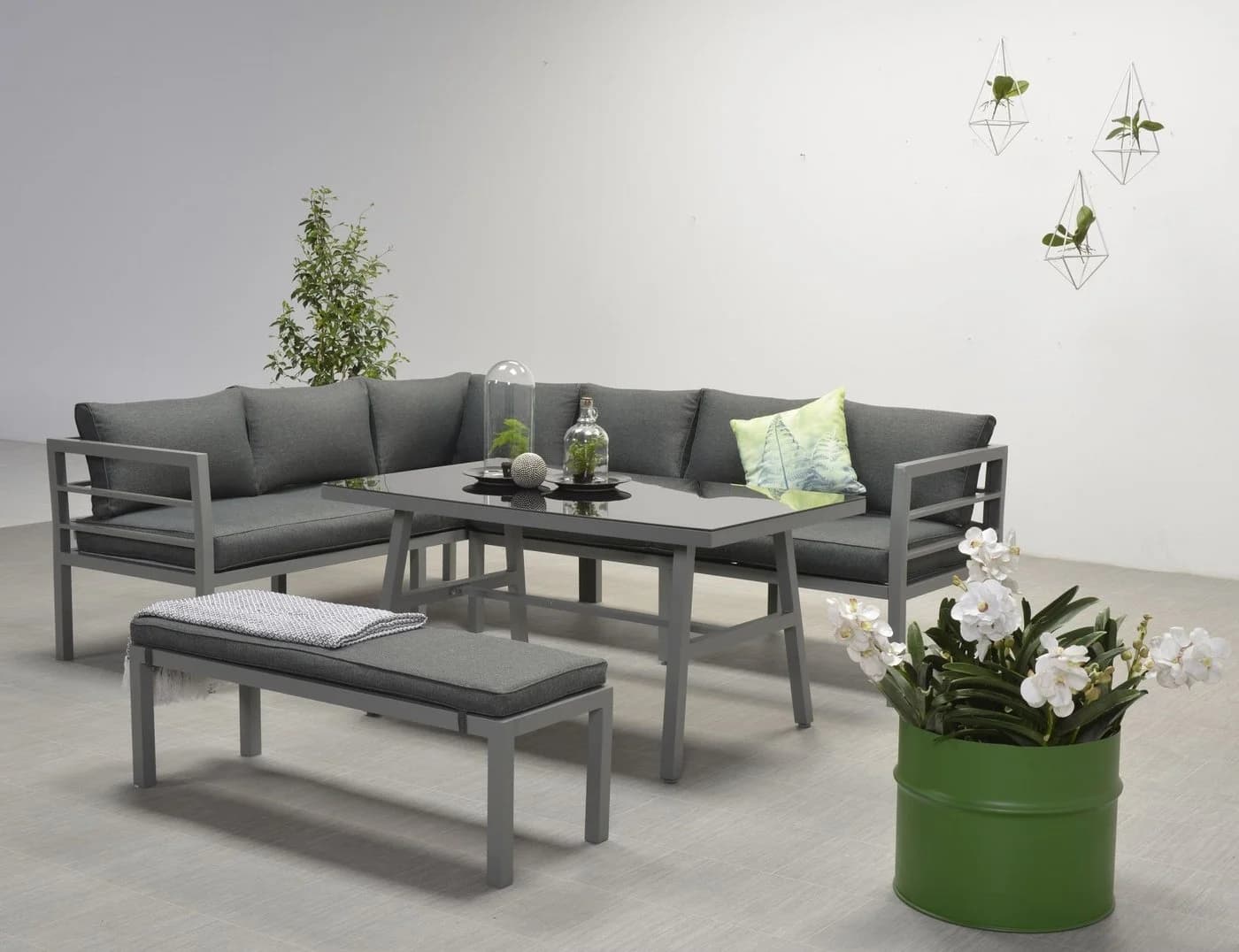 Garden Impressions Gartenlounge-Set Blakes links anthrazit 3-tlg. Alu - Bild 2