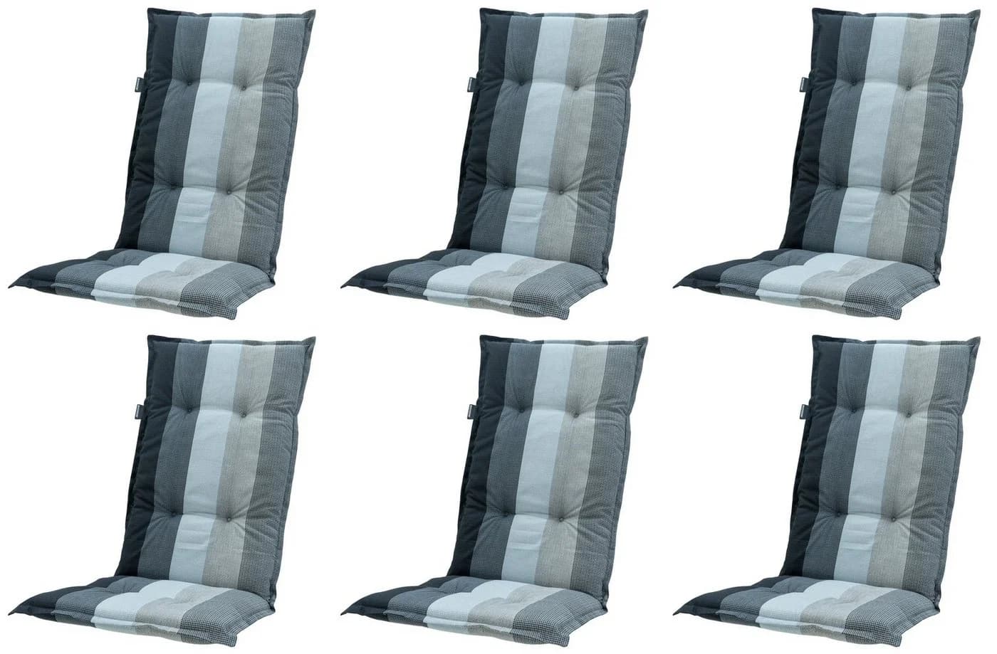 Madison Hochlehnerauflage 6er Set grau UV-beständig - Bild 2