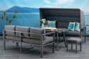 MANDALIKA Gartenlounge-Set Newport Anthrazit 4-tlg. mit Liegefunktion Bild 4