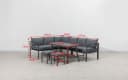 Gardissimo Gartenlounge-Set Lima Lounge 4-tlg. Alu Grau Bild 3