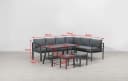 Gardissimo Gartenlounge-Set Lima Lounge 4-tlg. Alu Grau Bild 4