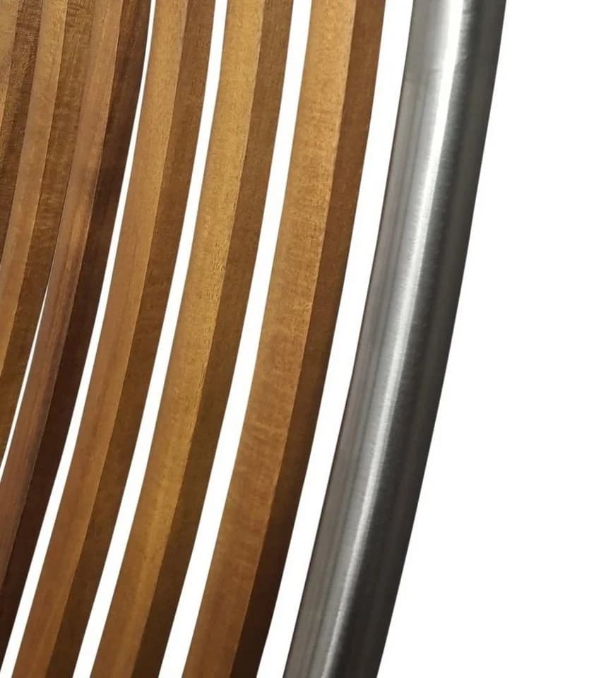 Gardissimo Gartenliege Saigon Deckchair Relaxstuhl Relaxliege Edelstahl Holz