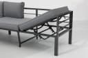 Gardissimo Gartenlounge-Set Larino 4-tlg. Alu Ecklounge mit ausziehbarem Tisch Bild 3