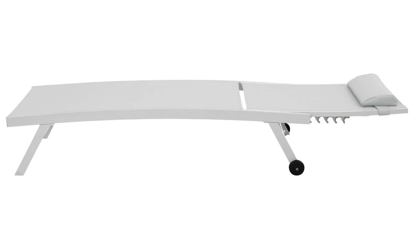 Gardissimo Rollliege Elli weiß Aluminium mit Rollen - Bild 4