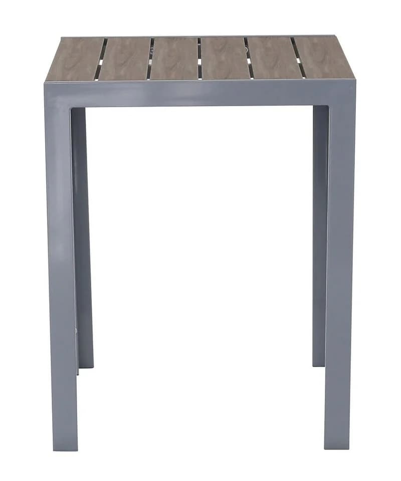 Gardissimo Alma Balkontisch 60x60 cm Aluminium Nonwood Braun Silber - Bild 4