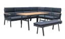 Gardissimo Gartenlounge-Set Nara rechts 3-tlg. Alu Ecklounge Esstisch Bank Bild 1
