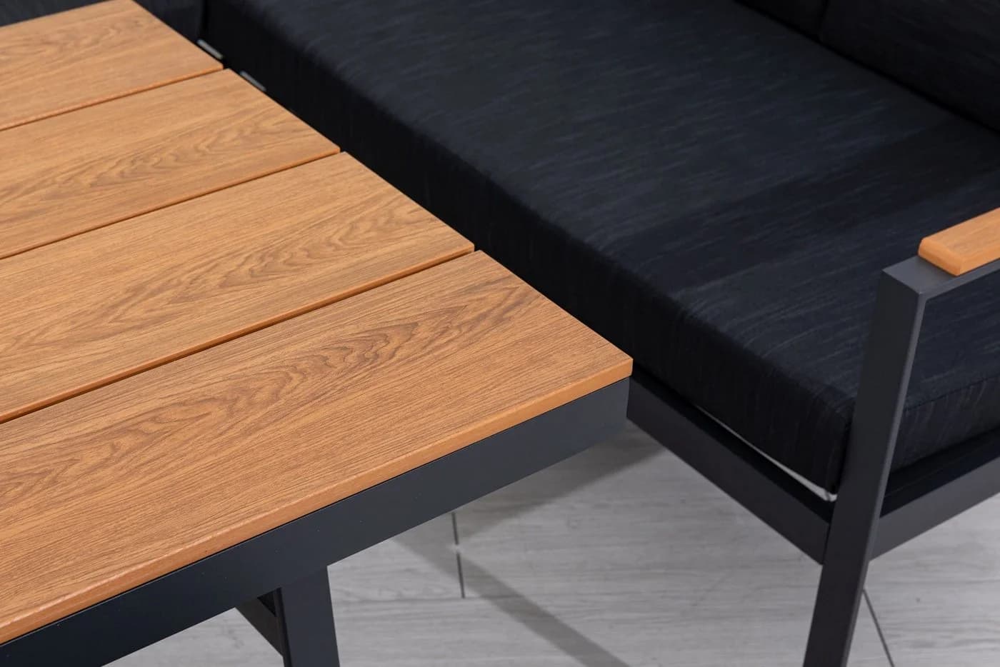 Gardissimo Gartenlounge-Set Nara rechts 3-tlg. Alu Ecklounge Esstisch Bank - Bild 5