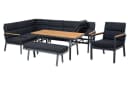 Gardissimo Gartenlounge-Set Nara XL Braun Ecklounge Bild 4