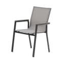 Gardissimo Gartenstuhl 6er Set Catania Stapelstuhl Aluminium Anthrazit Bild 1