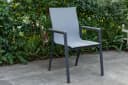 Gardissimo Gartenstuhl 6er Set Catania Stapelstuhl Aluminium Anthrazit Bild 5