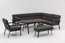 Gardissimo Gartenlounge-Set Nara Oak XL rechts Ecklounge Alu Nonwood Bild 2