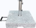 Gardissimo Sonnenschirmständer 70 kg Granit Edelstahl Grau Bild 3