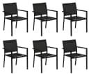 Gardissimo Gartenstuhl 6er Set Space Grau Stapelbar Aluminium Bild 2