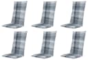 Gardissimo Hochlehnerauflage 6er Set Sya Grau UV-beständig Bild 2