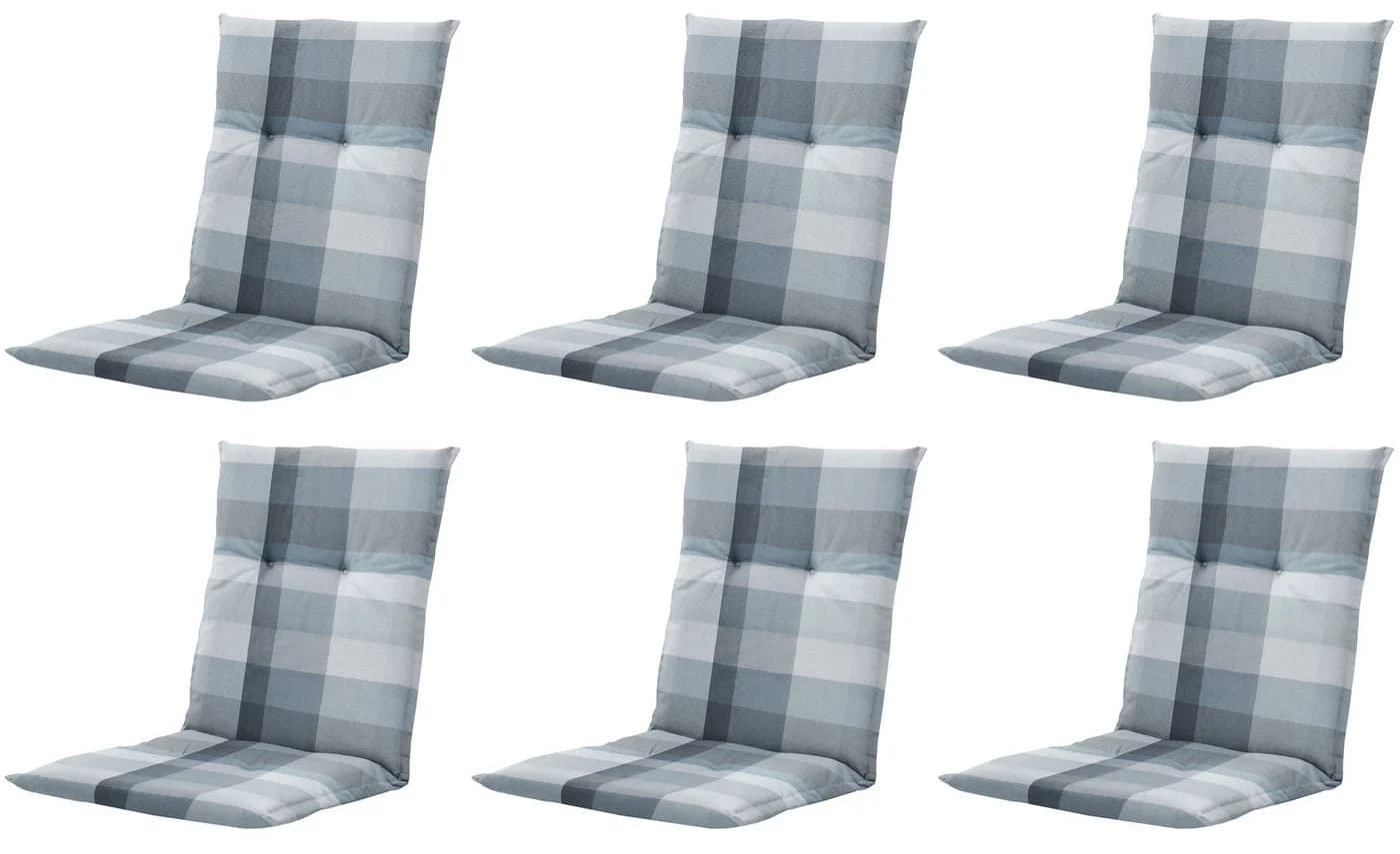 Gardissimo Polsterauflage 6er Spar-Set Sya Grau für Niedriglehner - Bild 2