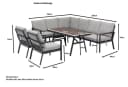 Gardissimo Gartenlounge-Set Andorra Alu Dining Lounge Set mit hohem Tisch in Nonwood Bild 3