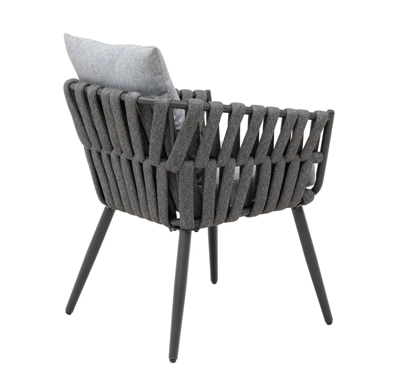 Gardissimo Gartenstuhl 2er Set Nizza Grau Aluminium - Bild 4