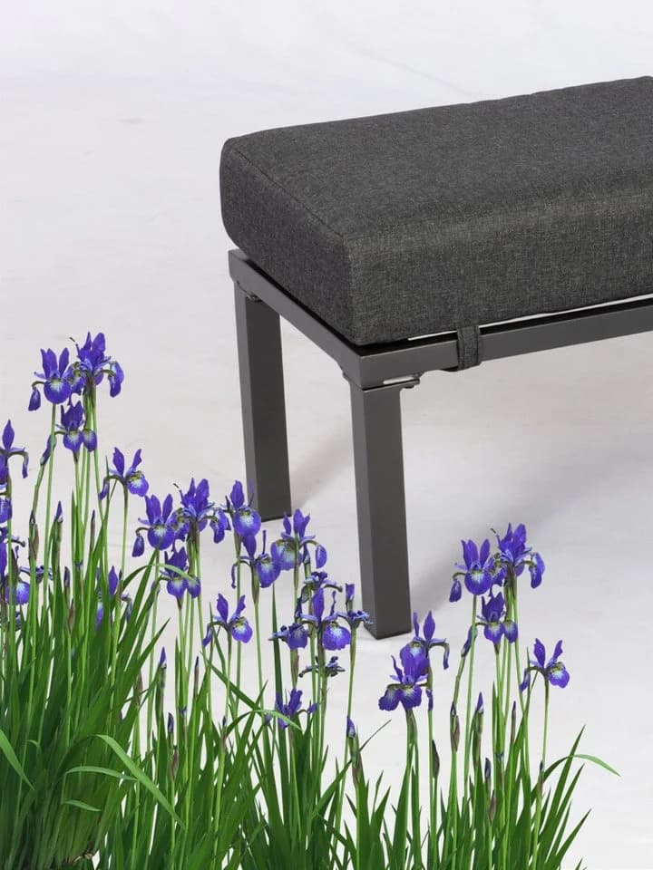 Gardissimo Gartenlounge-Set Norton Alu Bambus 4-tlg. Grau - Bild 5