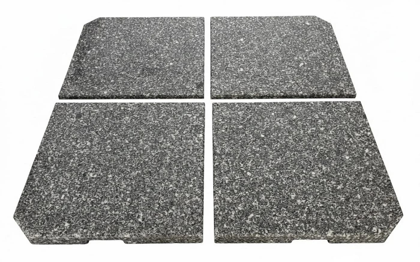 Gardissimo Granit Beschwerer Platten 4 x 30 kg Sonnenschirm Ampelschirm - Bild 2