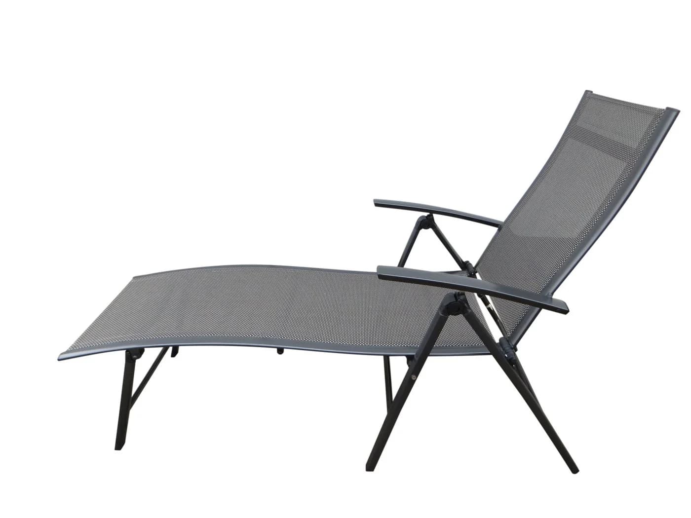 MANDALIKA Garden Gartenliege Nox Anthrazit Mixed-Taupe Klappbar - Bild 4