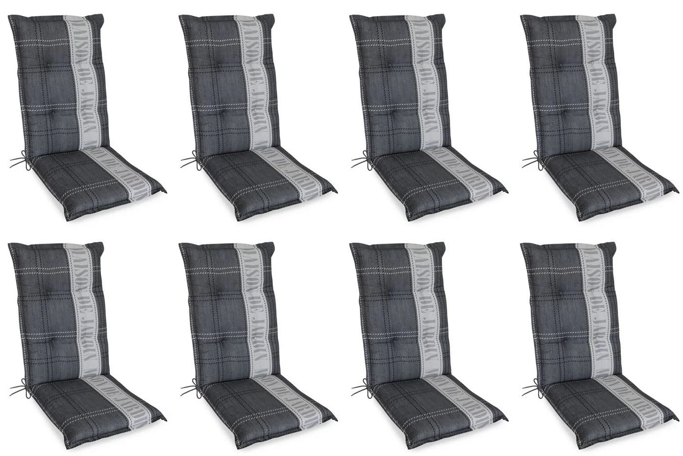 Gardissimo Hochlehnerauflage 8er Set Maison UV-beständig - Bild 2