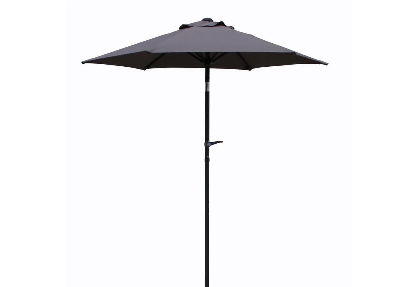 Gardissimo Sonnenschirm New Sunny 200 cm Anthrazit mit Kurbel